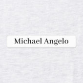 Étiquettes de nom personnalisé simple (Design 1)