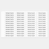 Étiquettes de nom personnalisé simple (Feuille)