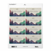Étiquettes de nom pour invités de mariage élégant (Feuille entière)