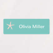 Étiquettes de nom Starfish pour la garderie du cam (Design 2)