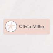 Étiquettes de nom Starfish pour la garderie du cam (Design 1)