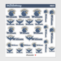 Étiquettes de noms personnalisés Eagles | Stickers