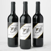 Étiquettes de nourriture et de boisson de mariage  (Bouteilles)