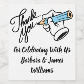 Étiquettes de nourriture et de boisson Merci (Étiquettes simples)