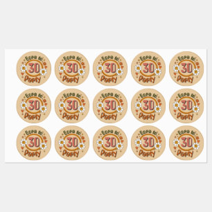Étiquettes de nourriture et de boissons d'annivers