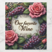 Étiquettes de nourriture et de vin (Étiquettes simples)