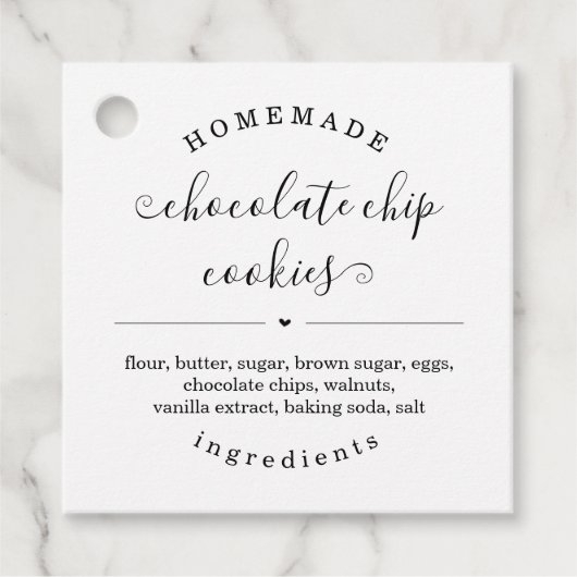 Étiquettes de nourriture maison personnalisée (Devant)