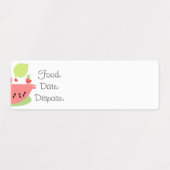 Étiquettes de nourriture pastèque pour l'organisat (Design 1)