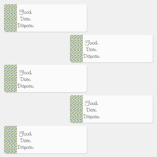Étiquettes de nourriture pour organisation de cuis (Groupe)