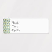 Étiquettes de nourriture pour organisation de cuis (Design 1)
