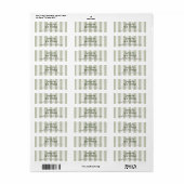 Étiquettes de nouvelle adresse de golf (Feuille entière)