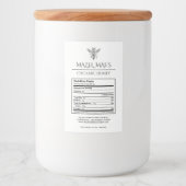 Étiquettes de nutrition du miel fait maison (Devant)