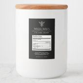 Étiquettes de nutrition du miel fait maison (Devant)