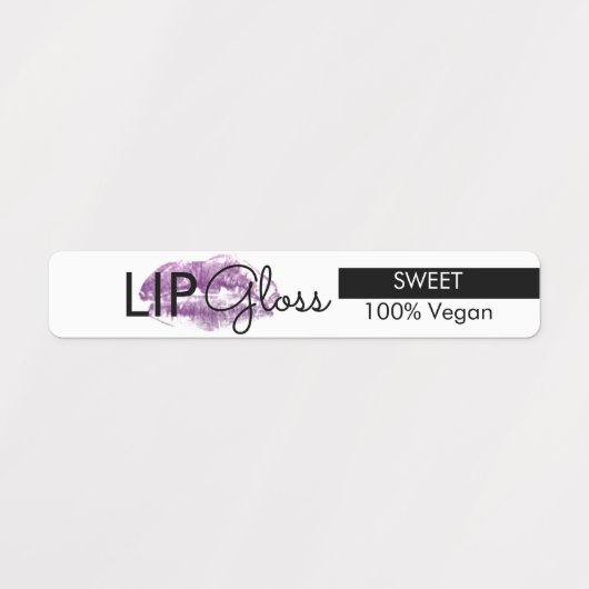 Étiquettes de packaging de gloss pour les lèvres d (Design 1)