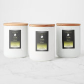 Étiquettes de packaging de produit Jaune Noir Logo (Bouteilles)