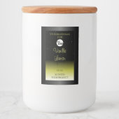 Étiquettes de packaging de produit Jaune Noir Logo (Devant)