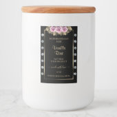 Étiquettes de packaging de produits noirs Roses et (Devant)