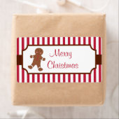 Étiquettes de pain d'épices de Noël (En situation)