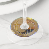 Étiquettes de papier en verre de vin XRP (De près)