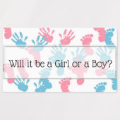 Étiquettes de papier pour Smarties de révélation d (Design 1)