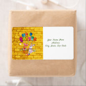 Étiquettes de Pâques (En situation)