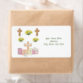 Étiquettes de Pâques (En situation)