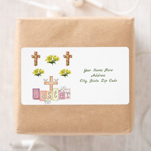 Étiquettes de Pâques (En situation)