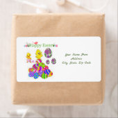 Étiquettes de Pâques (En situation)