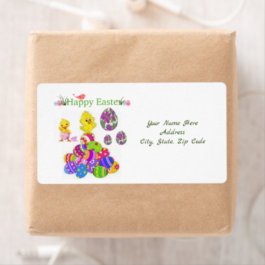 Étiquettes de Pâques (En situation)