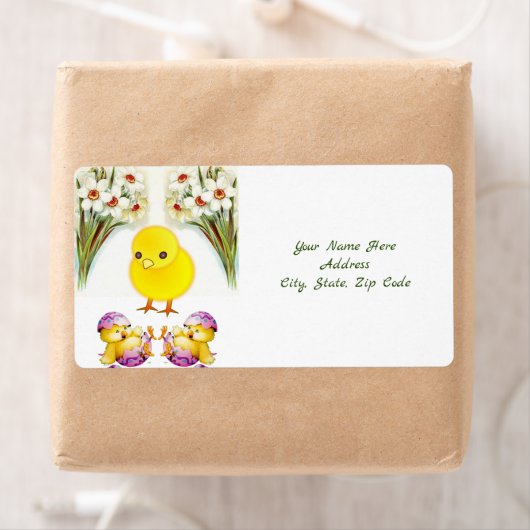 Étiquettes de Pâques (En situation)