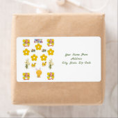 Étiquettes de Pâques (En situation)