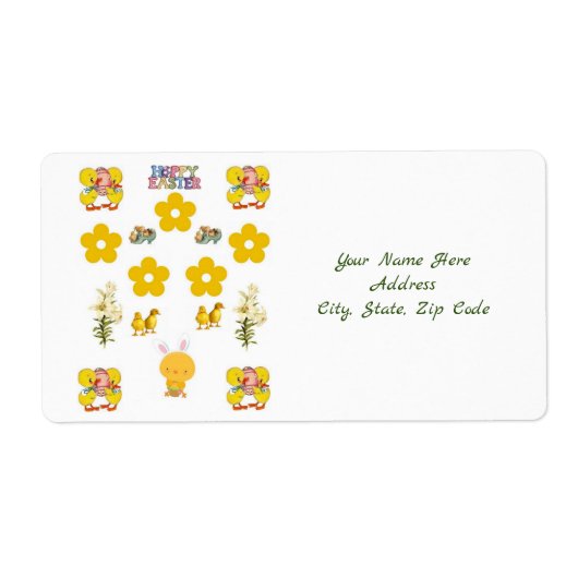 Étiquettes de Pâques (Devant)