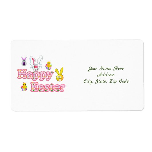 Étiquettes de Pâques (Devant)