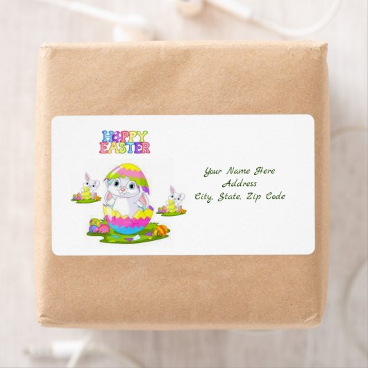 Étiquettes de Pâques (En situation)