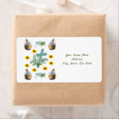 Étiquettes de Pâques (En situation)