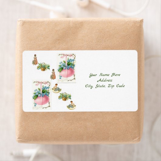 Étiquettes de Pâques (En situation)