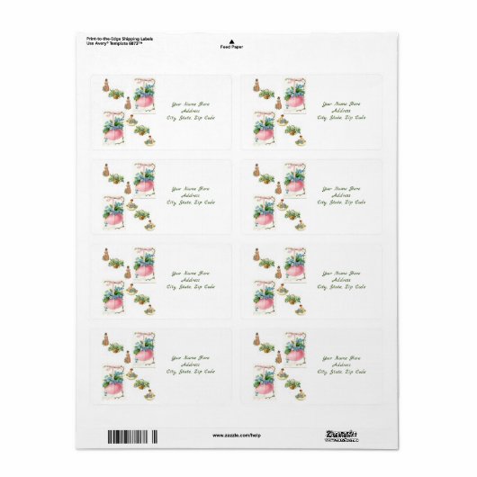 Étiquettes de Pâques (Feuille entière)