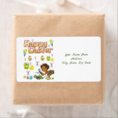 Étiquettes de Pâques (En situation)