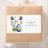 Étiquettes de Pâques (En situation)