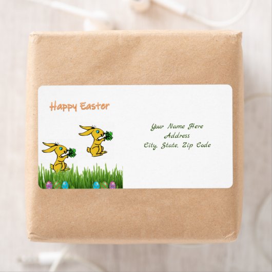 Étiquettes de Pâques (En situation)