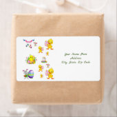 Étiquettes de Pâques (En situation)