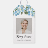 Étiquettes de paquet de graines de Ne m'oubliez pa (Dos)