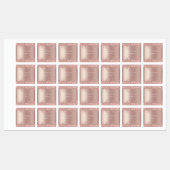 Étiquettes de Parties scintillant Gold rose avec n (Feuille)