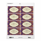 Étiquettes de pâtisserie Automne (Feuille entière)