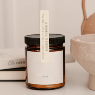 Étiquettes de phoque étanche à bougie neutre