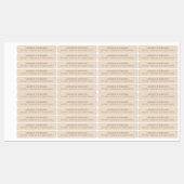 Étiquettes de phoque étanche à bougie neutre (Feuille)