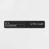 Étiquettes de phoques à tamper-Proof noir et blanc (Design 1)