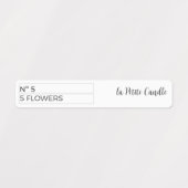 Étiquettes de phoques à tamper-Proof noir et blanc (Design 2)