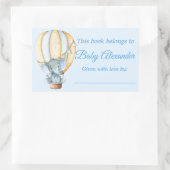 Étiquettes de plaque de livre Éléphant Bébé Bleu A (Sac)