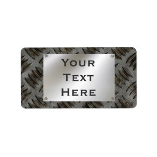 Étiquettes de plaque signalétique personnalisée en